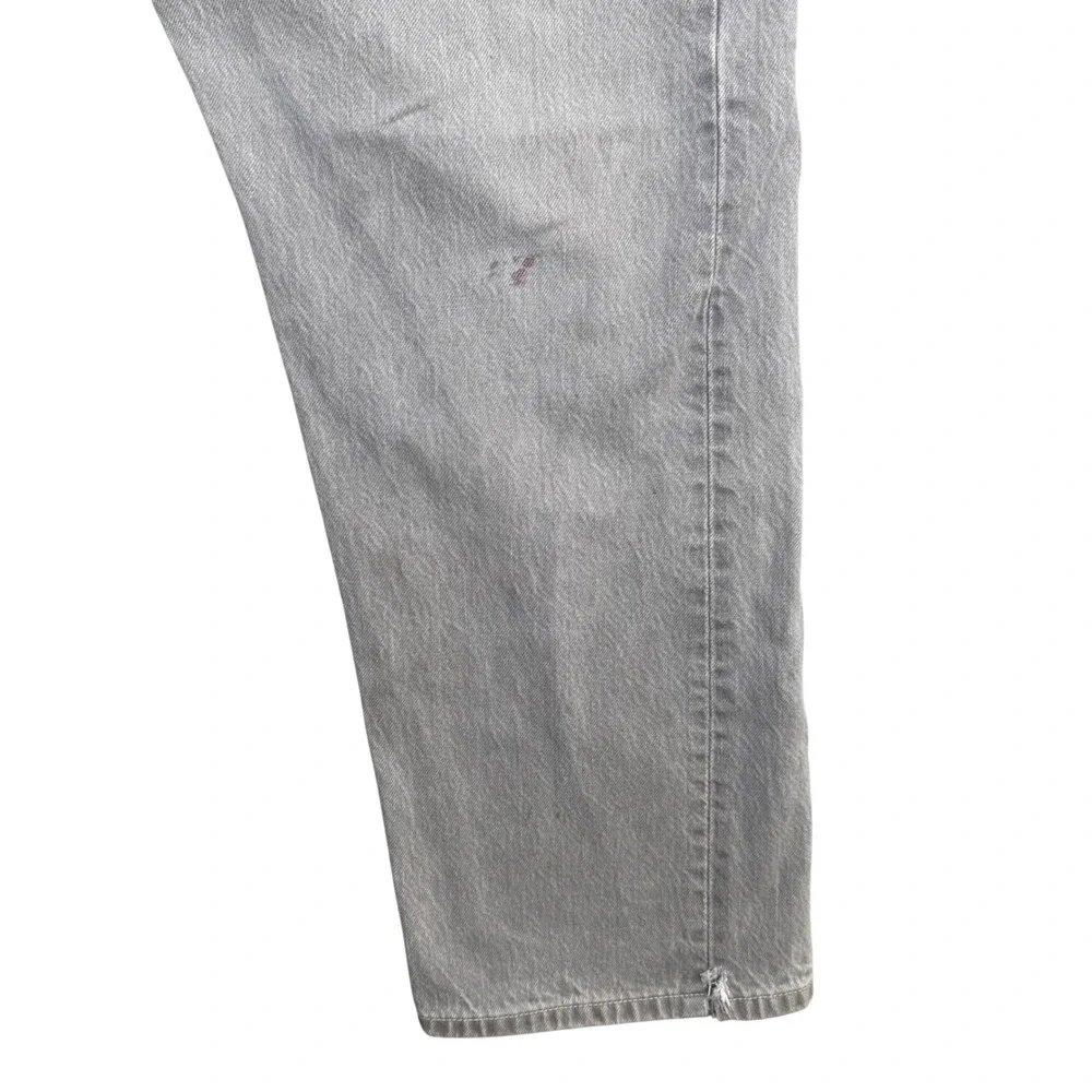 Levis 501 Mens Grey Grunge‎ Y2K Button Fly Denim Jeans 42x32 (Measures 38x30)